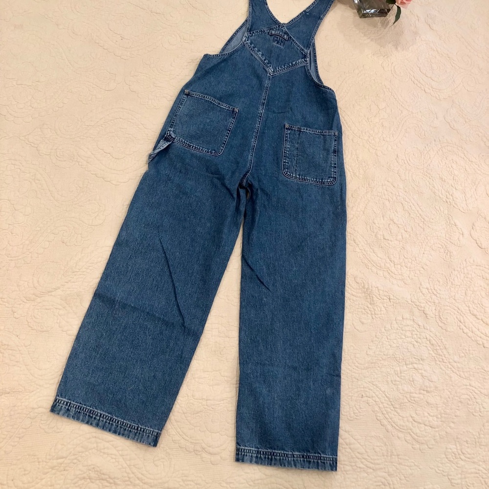 SOLD GAP 100% Cotton Wide Leg Overalls - Picture 5 of 8
